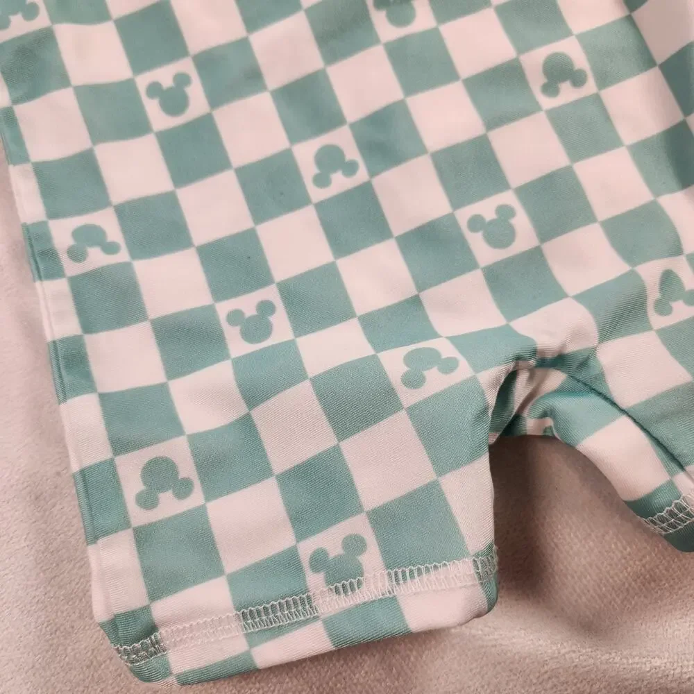 Disney Baby Mickey Mouse One-Piece Checkered Swimsuit - 6 months